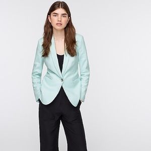 J.Crew Mint Linen Blazer